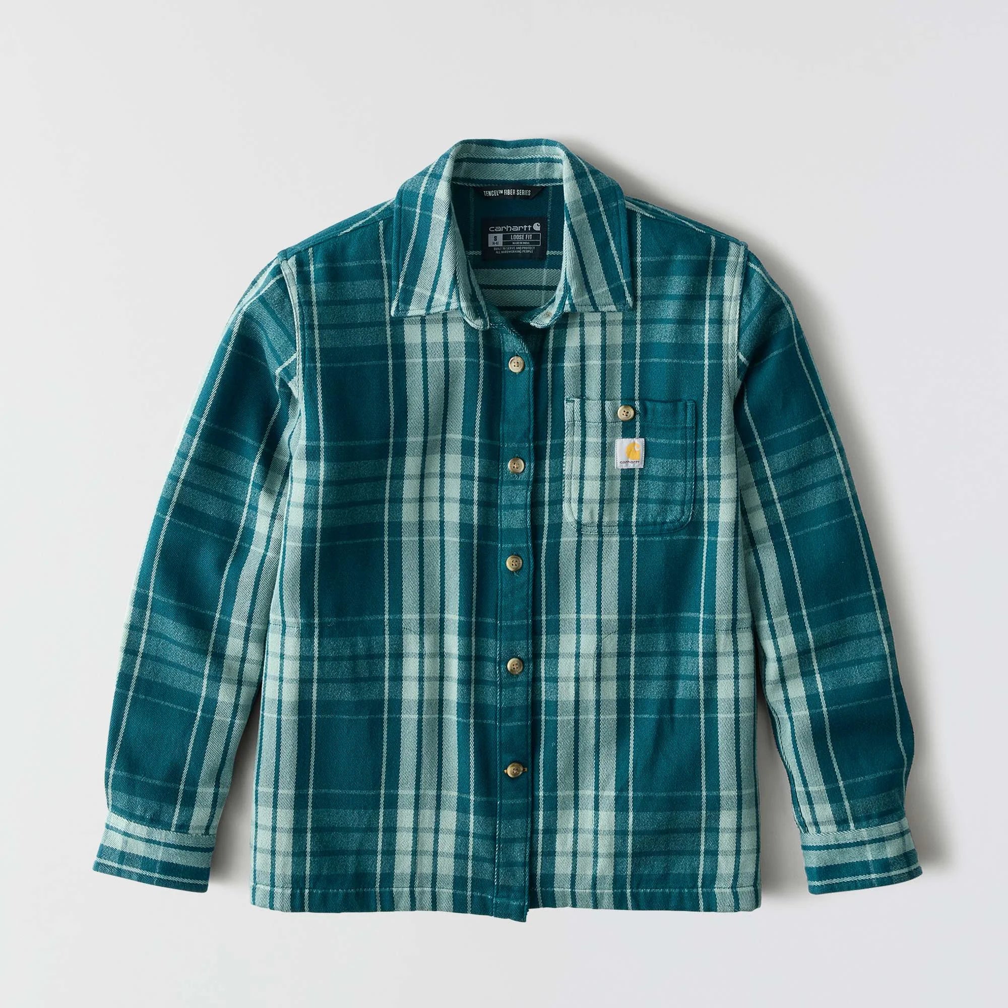 Women's TENCEL™ Fiber Series Loose Fit Twill Plaid Shirt