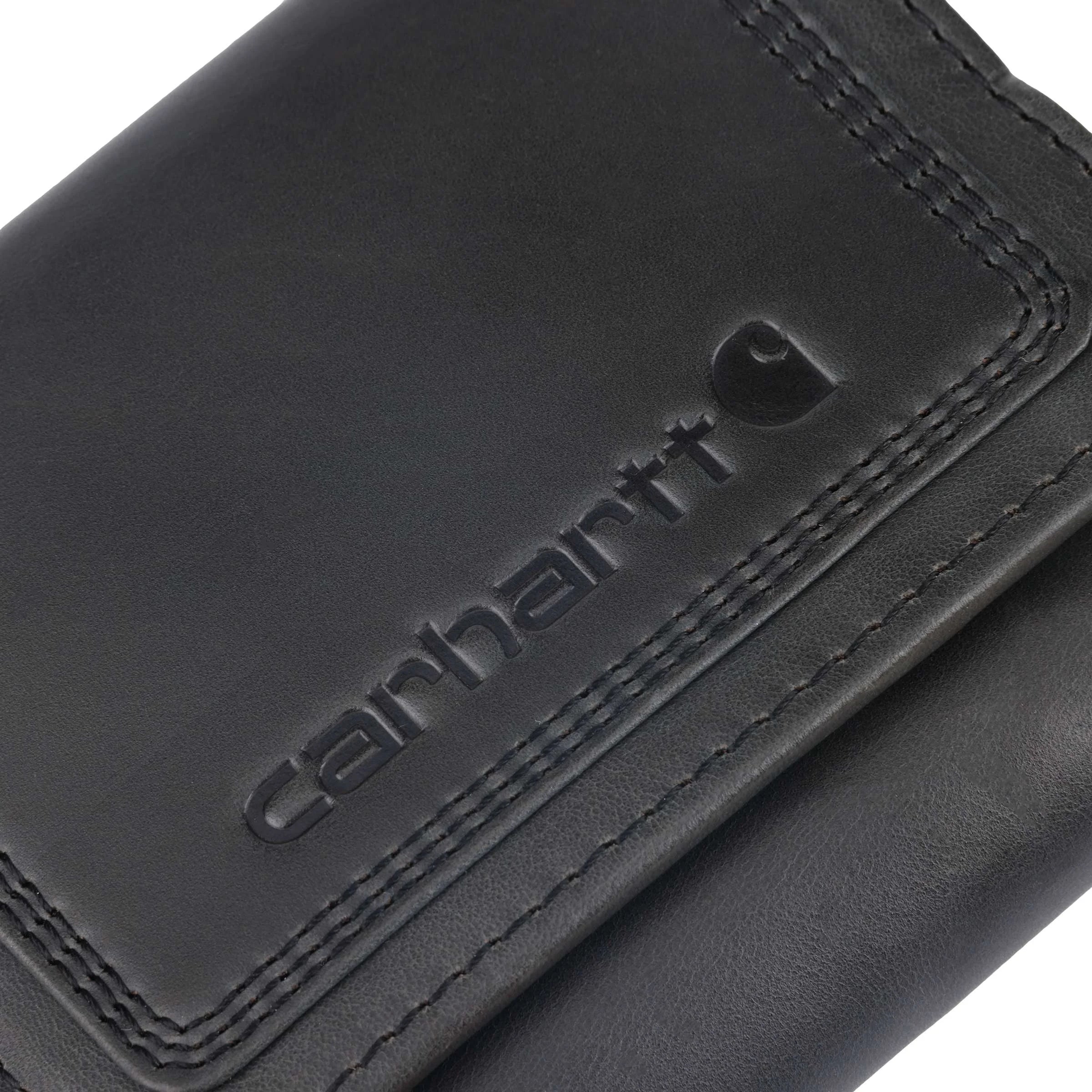 Leather Triple-Stitched Trifold Wallet